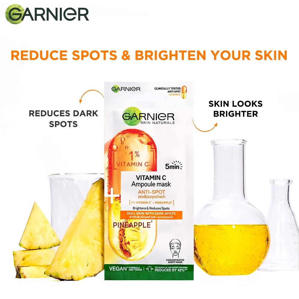 Garnier Vitamin C Serum Ampoule Pineapple Face Sheet Mask 
