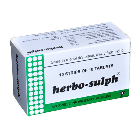 J & J Dechane Ayurvedic Herbo Sulph Tablets 