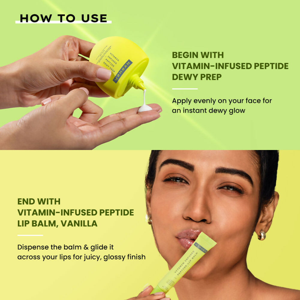 Hyphen By Kriti Sanon Vitamin Infused Peptide VIP Kit - Visible Dewy Glow & Moisturized, Juicy Lips 