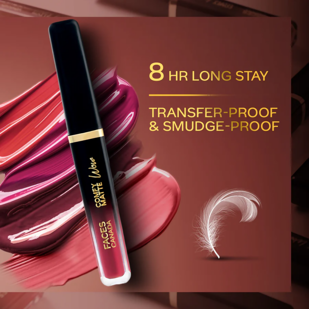 Faces Canada Comfy Matte Wow Liquid Lipstick - Pink Petal 09