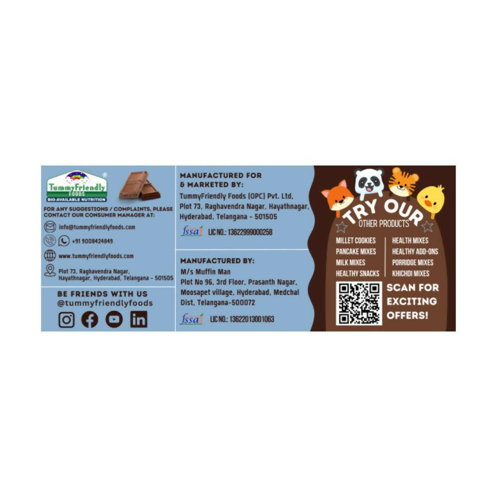 TummyFriendly Foods Oats & Chocolate Millet Cookies  Grab2Buy TummyFriendly Foods Grab2Buy