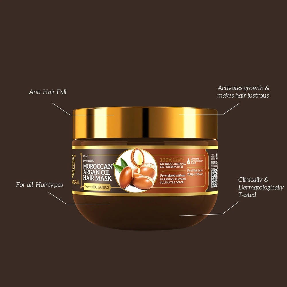 Khadi Natural Moroccan Argan Hair Mask  Grab2Buy Khadi Natural Grab2Buy