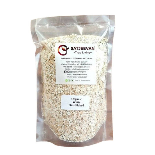 Satjeevan Organic White Oats Flaked - Grab2buy