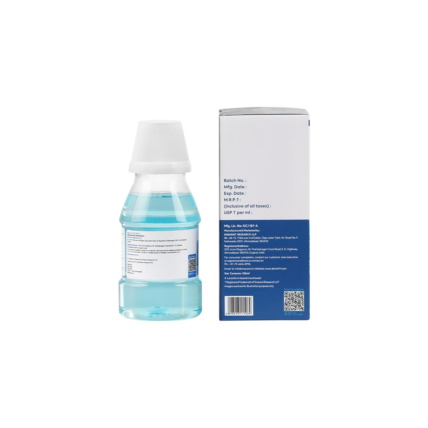 Dente91 Cool Mint Mouthwash 
