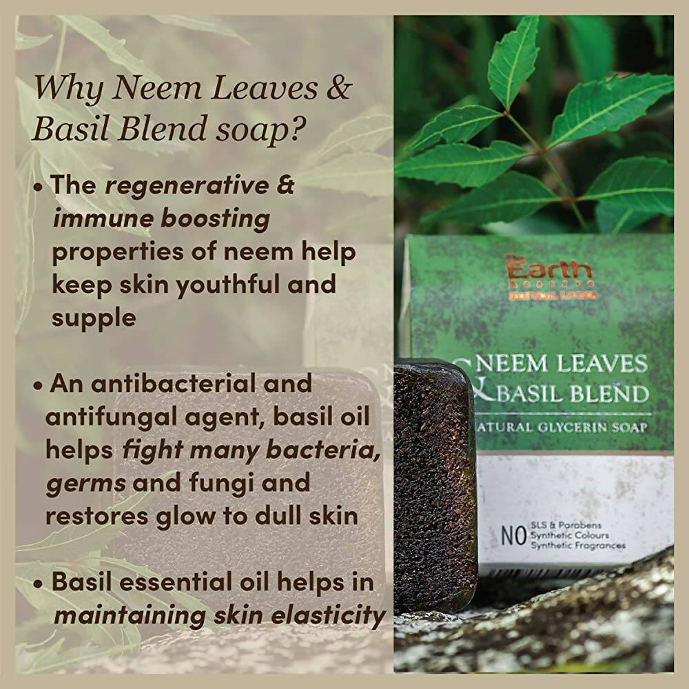 The Earth Reserve Neem Leaves & Basil Blend Soap  Grab2Buy The Earth Reserve Grab2Buy
