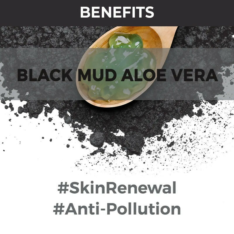 Nykaa Skin Secrets Exotic Indulgence Black Mud + Aloe Vera Sheet Mask For Purified & Hydrated Skin 