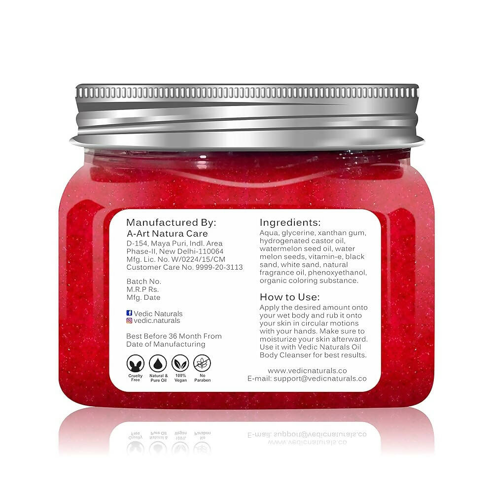 Vedic Naturals Watermelon Body Scrub  Grab2Buy Vedic Naturals Grab2Buy