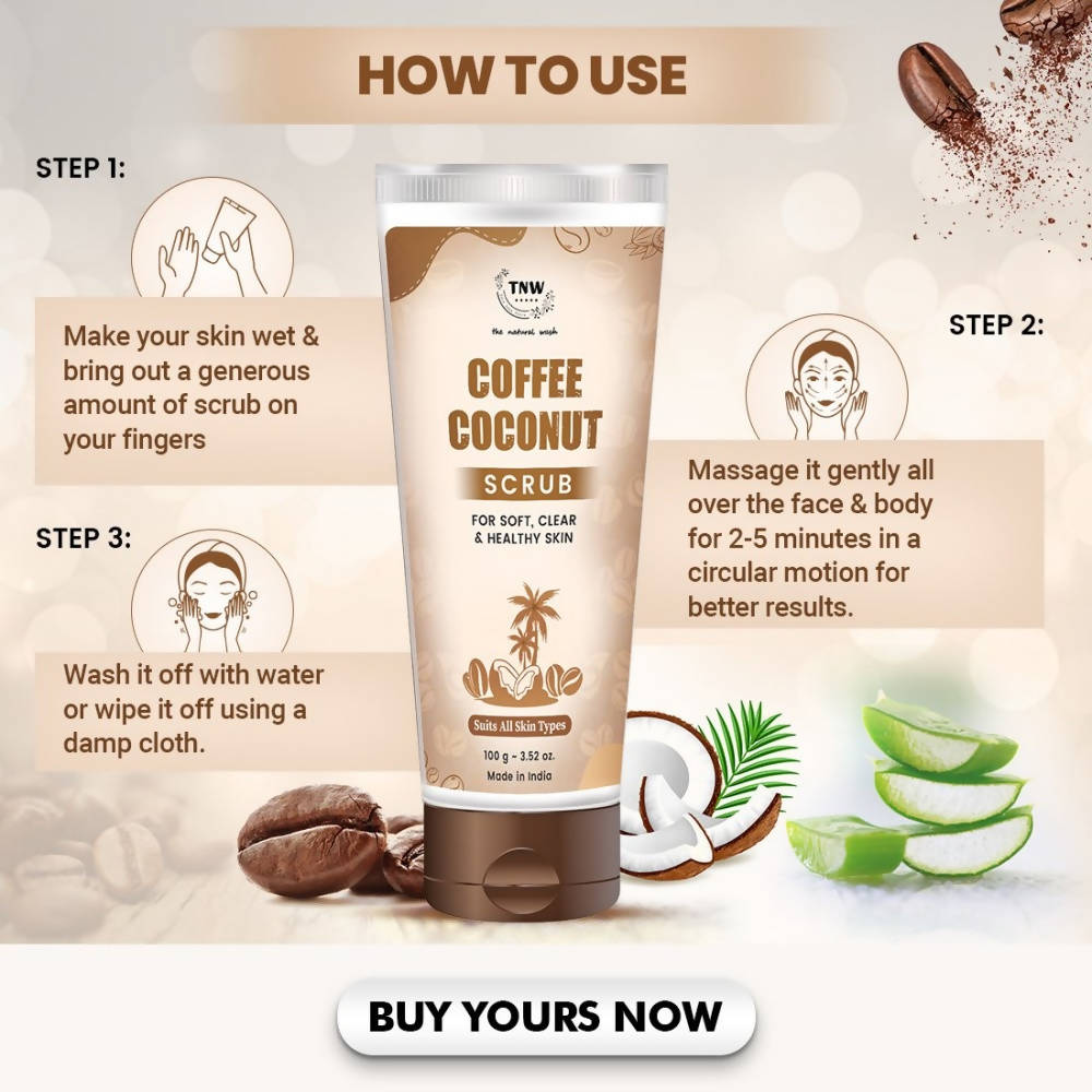 The Natural Wash Coffee Coconut Scrub  Grab2Buy The Natural Wash Grab2Buy