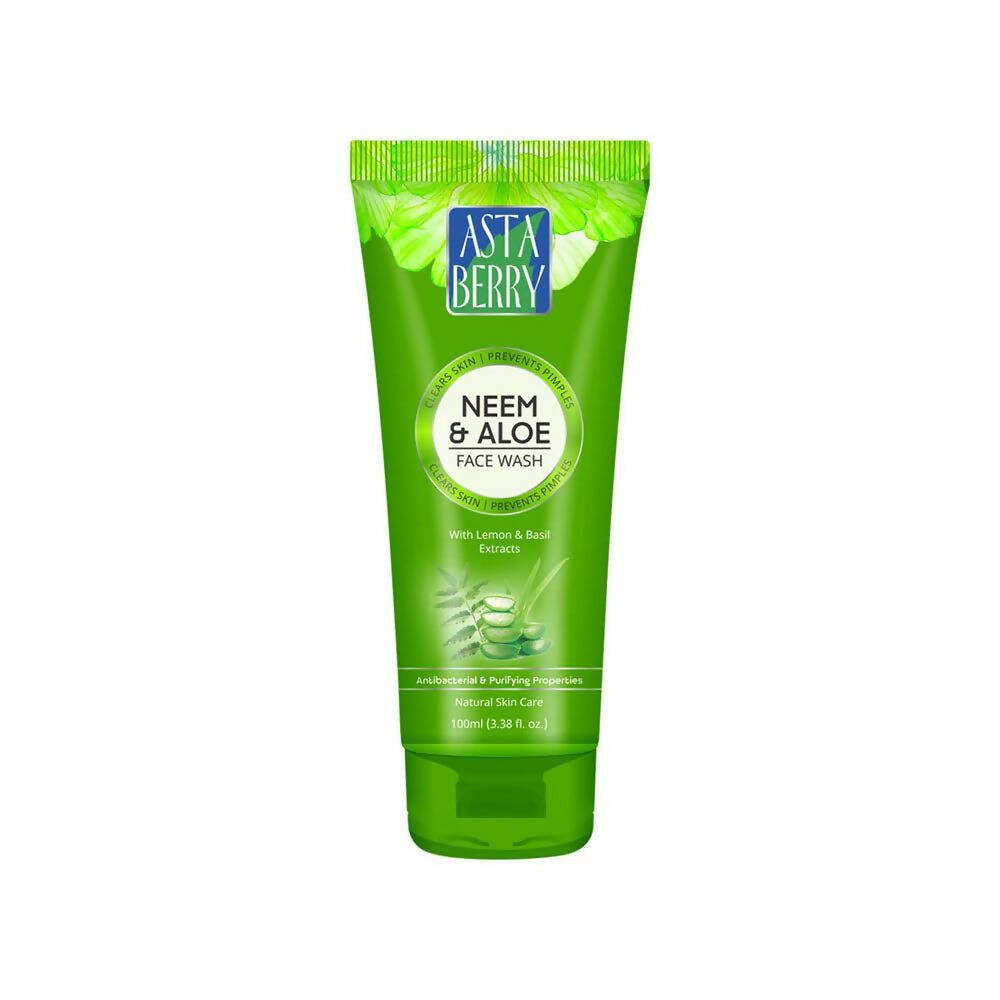 Astaberry Neem & Aloe Face Wash with Lemon & Basil Extracts 