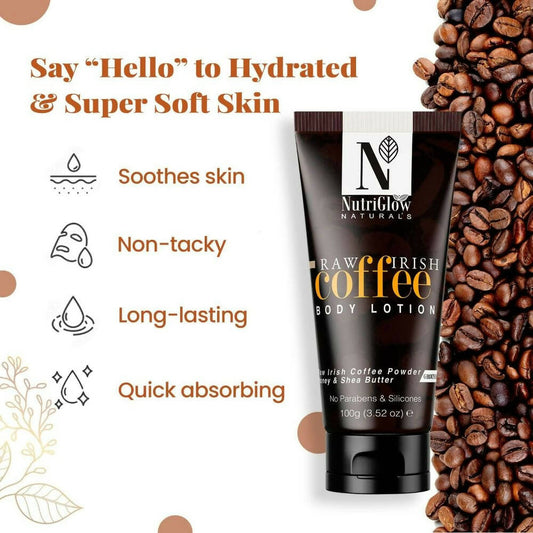 NutriGlow NATURAL'S Raw Irish Coffee Body Lotion - Grab2buy