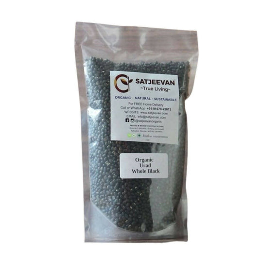 Satjeevan Organic Urad Whole Black - Grab2buy