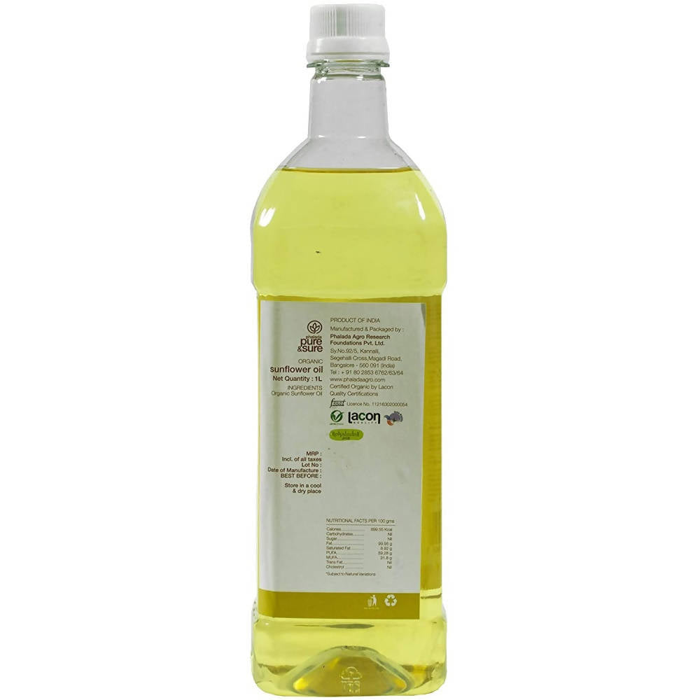 Pure & Sure Organic Cold Pressed Sun Flower Oil - Grab2buy