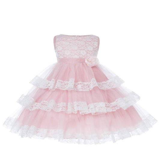 Asmaani Baby Girl's Multi-Coloured Satin A-Line Maxi Full Length Dress (AS-DRESS_22112) - Grab2buy