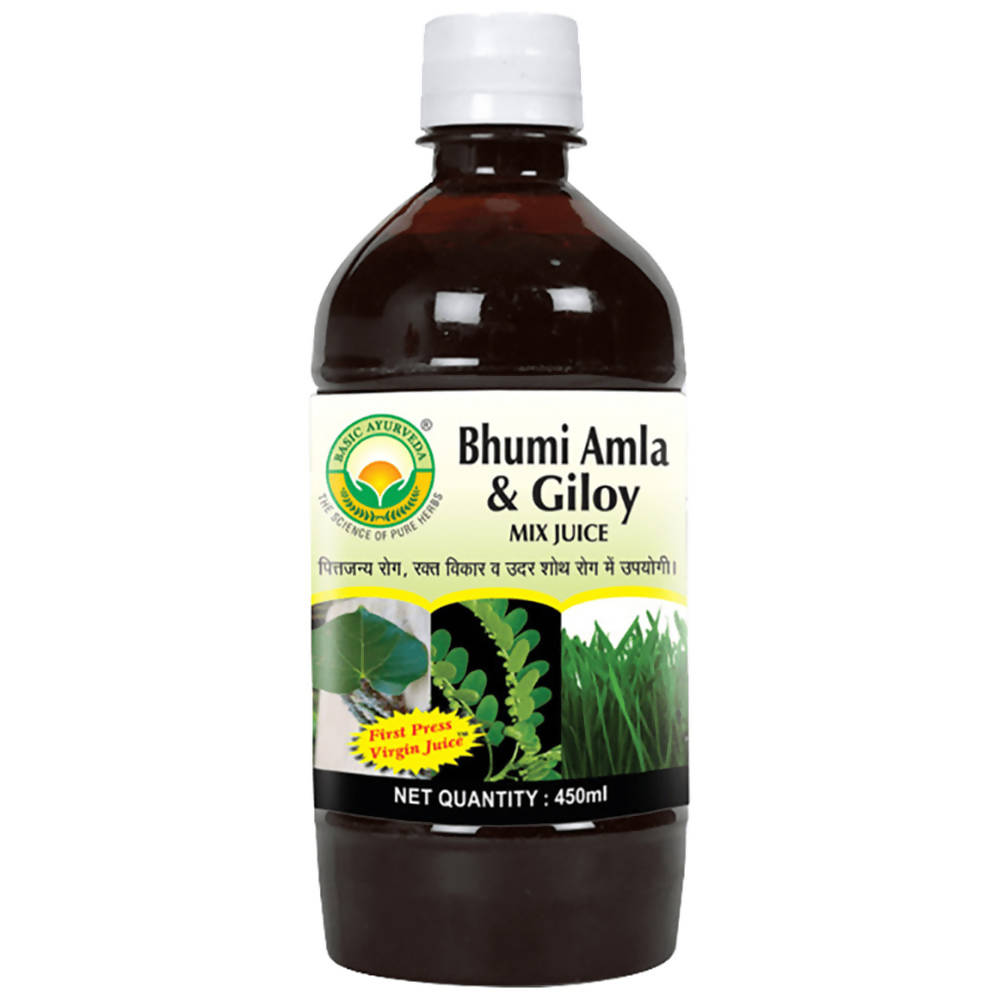 Basic Ayurveda Bhumi Amla & Giloy Mix Juice  Grab2Buy Basic Ayurveda Grab2Buy