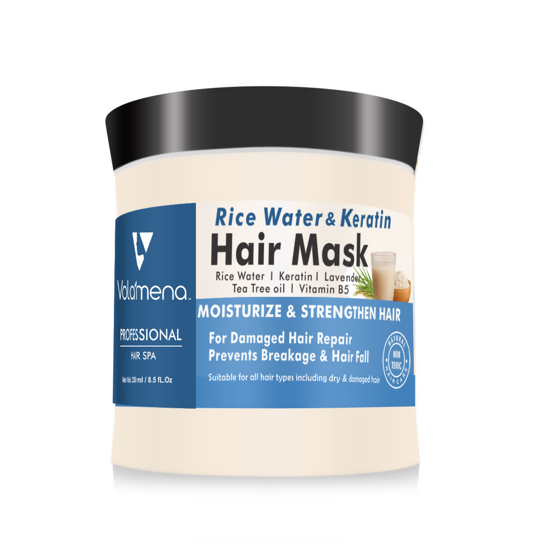 Volamena Rice Water & Keratin Hair Mask  Grab2Buy Volamena Grab2Buy
