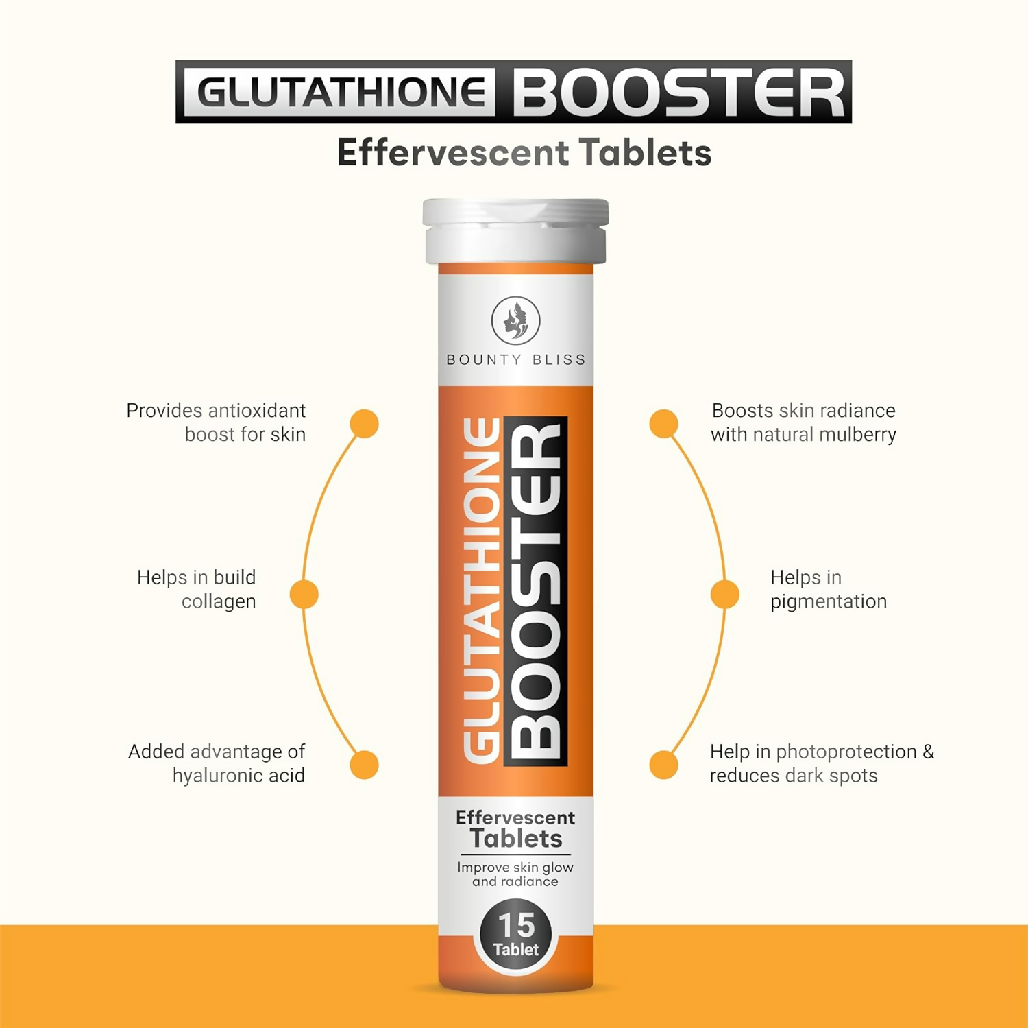 Bounty Bliss Glutathione Booster Effervescent Tablets 