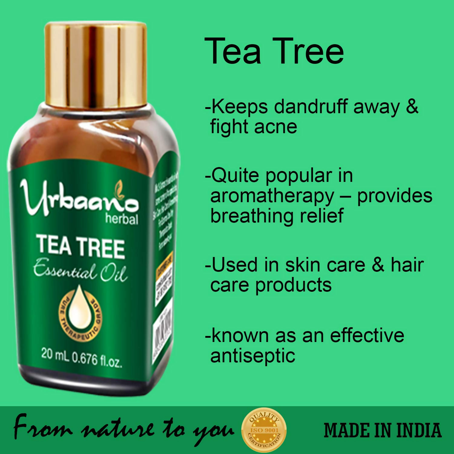 Urbaano Herbal Tea Tree Essential Oil 