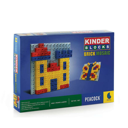 Peacock Brick Mosaic Learning & Educational Building Interlocking Blocks Set For Kids - Grab2buy