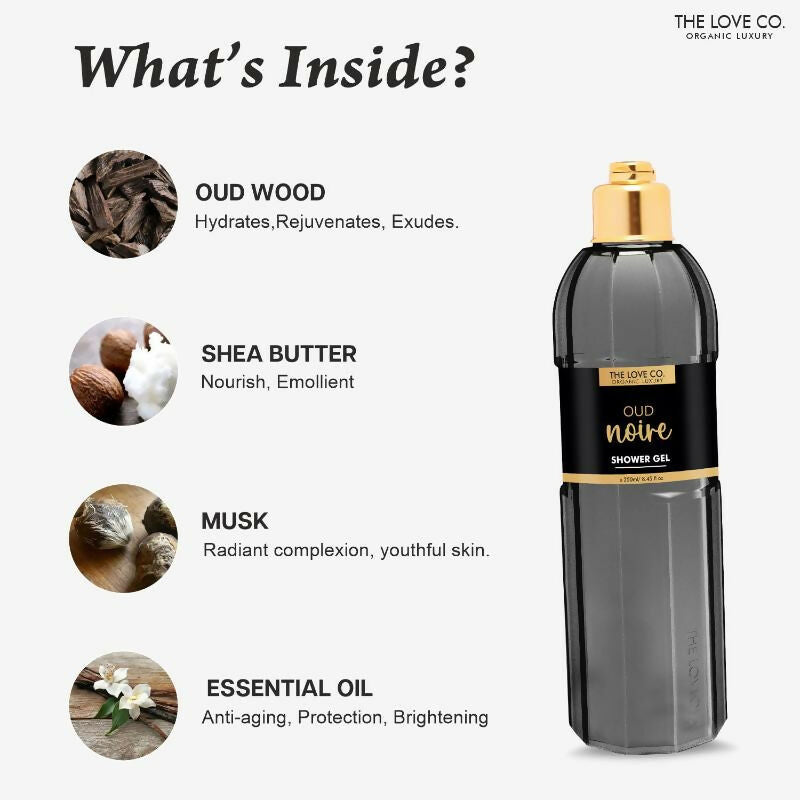 The Love Co. Luxury OUD Noir Shower Gel  Grab2Buy The Love Co. Grab2Buy