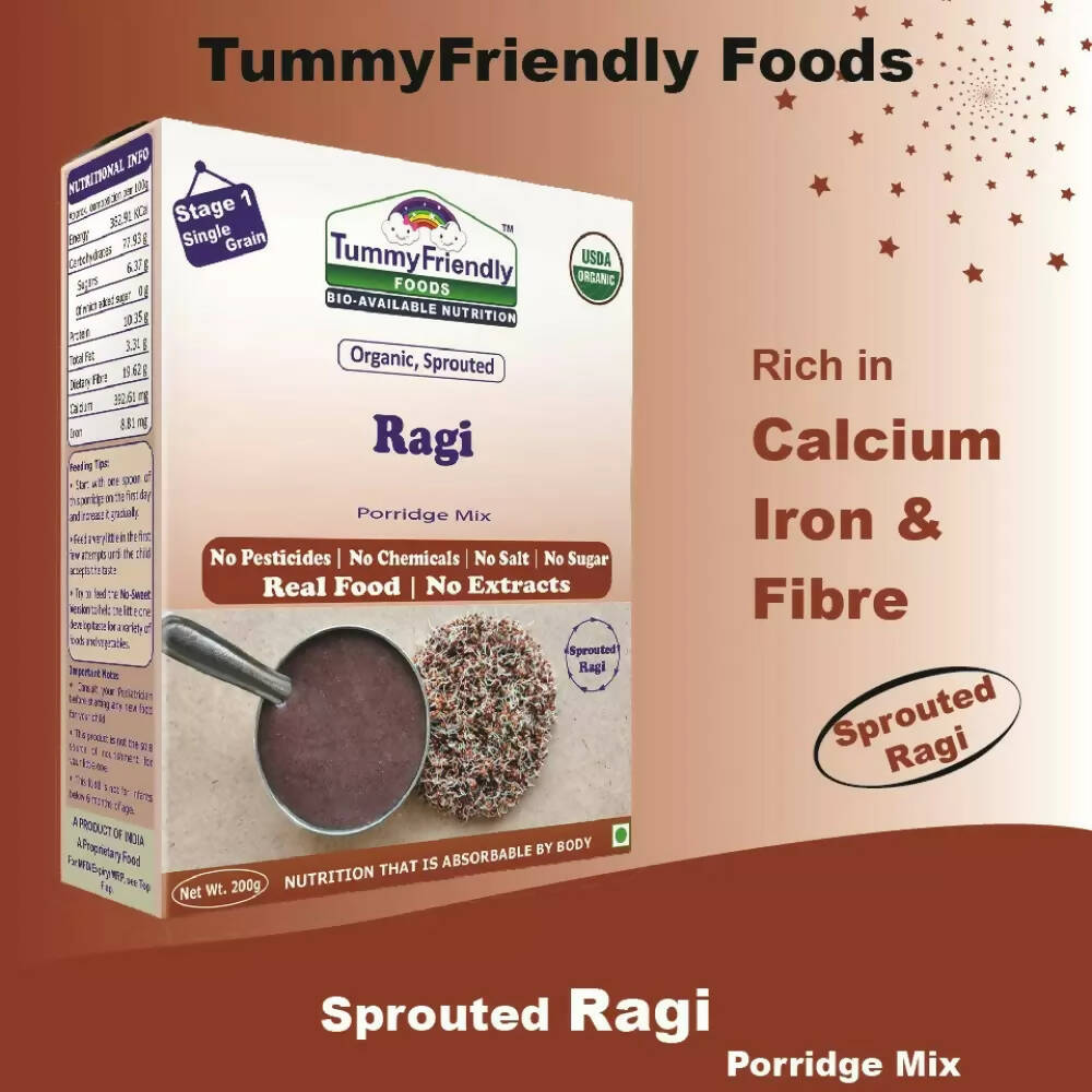 TummyFriendly Foods Certified Stage1 Ragi, Brown Rice Porridge Mixes  Grab2Buy TummyFriendly Foods Grab2Buy