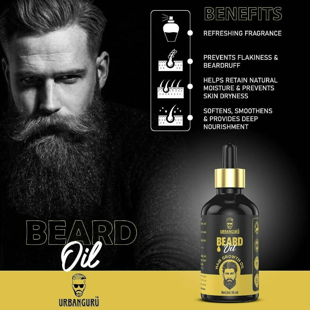 Urbanguru Men's Beard & Hair Growth Oil  Grab2Buy Urbanguru Grab2Buy