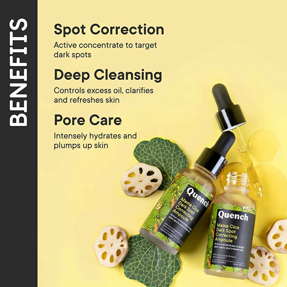 Quench Botanics Mama Cica Dark Spot Correcting Ampoule - Korean Skincare 