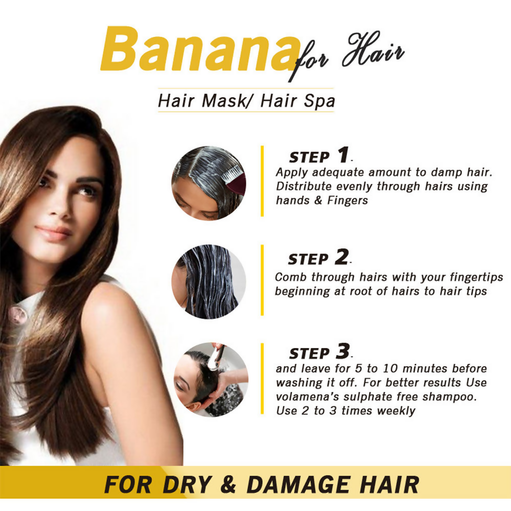 Volamena Nourishing Banana Hair Mask  Grab2Buy Volamena Grab2Buy