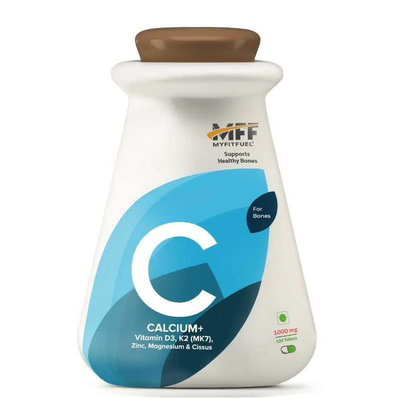 MyFitFuel Calcium+ & Vitamin D3, K2 (MK7), Zinc, Magnesium & Cissus Tablets 