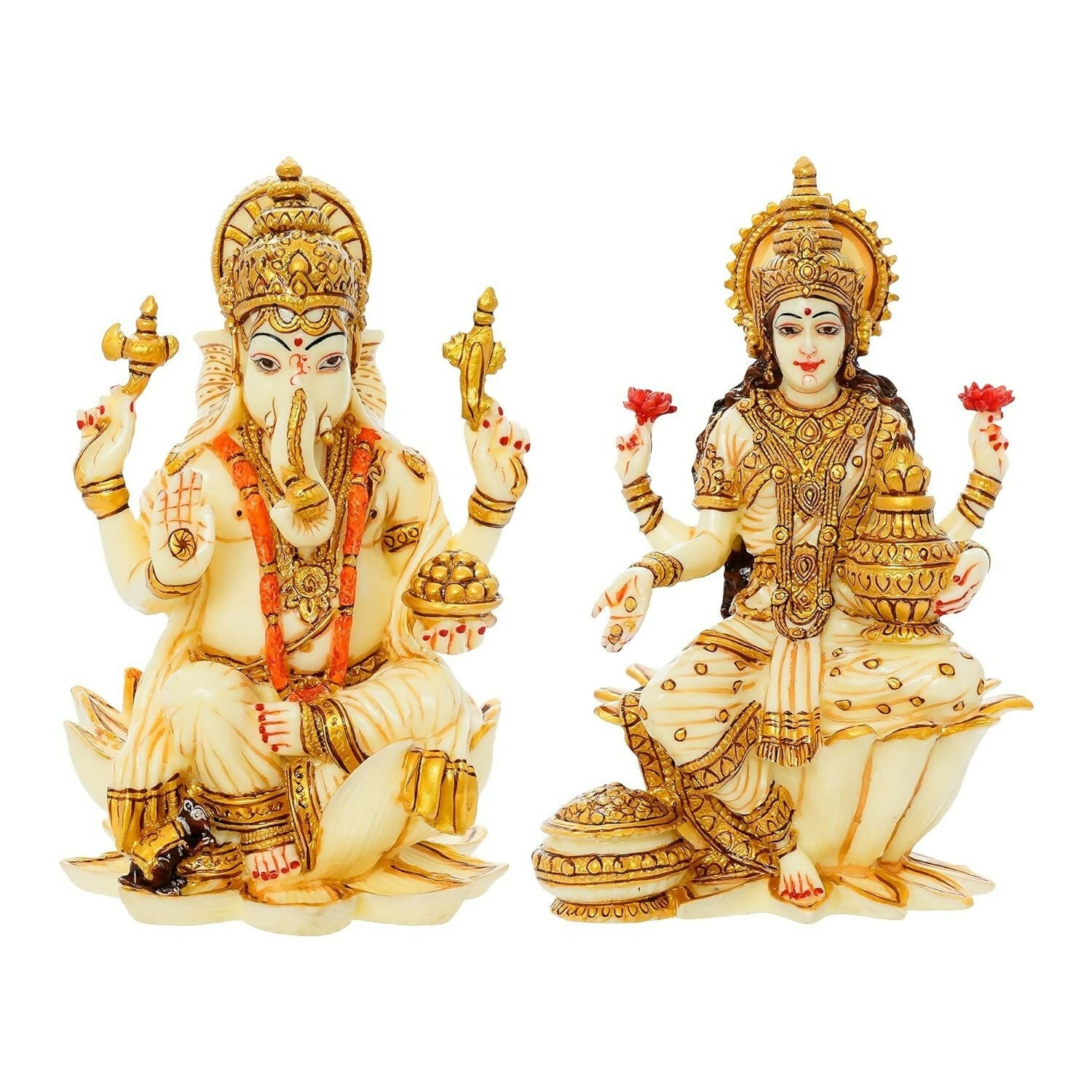 Mukundra Art N Craft 7 Goddess Lakshmi Ganesha Statue - Grab2buy