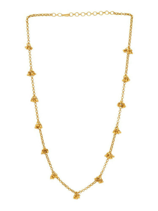 Brass Antique Polish Necklace - Ruby Raang