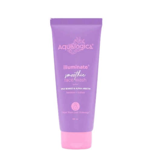 Aqualogica Illuminate+ Smoothie Face Wash With Wild Berries & Alpha Arbutin - Grab2buy