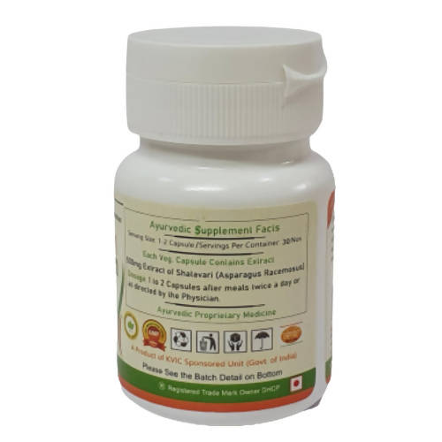 Deep Ayurveda Shatavari 500mg Veg Capsules - Grab2buy