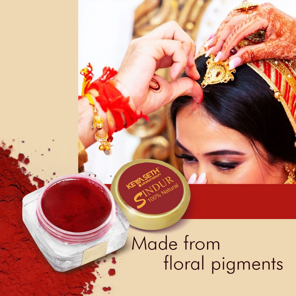 Keya Seth Aromatherapy 100% Natural Maroon Sindoor Powder 