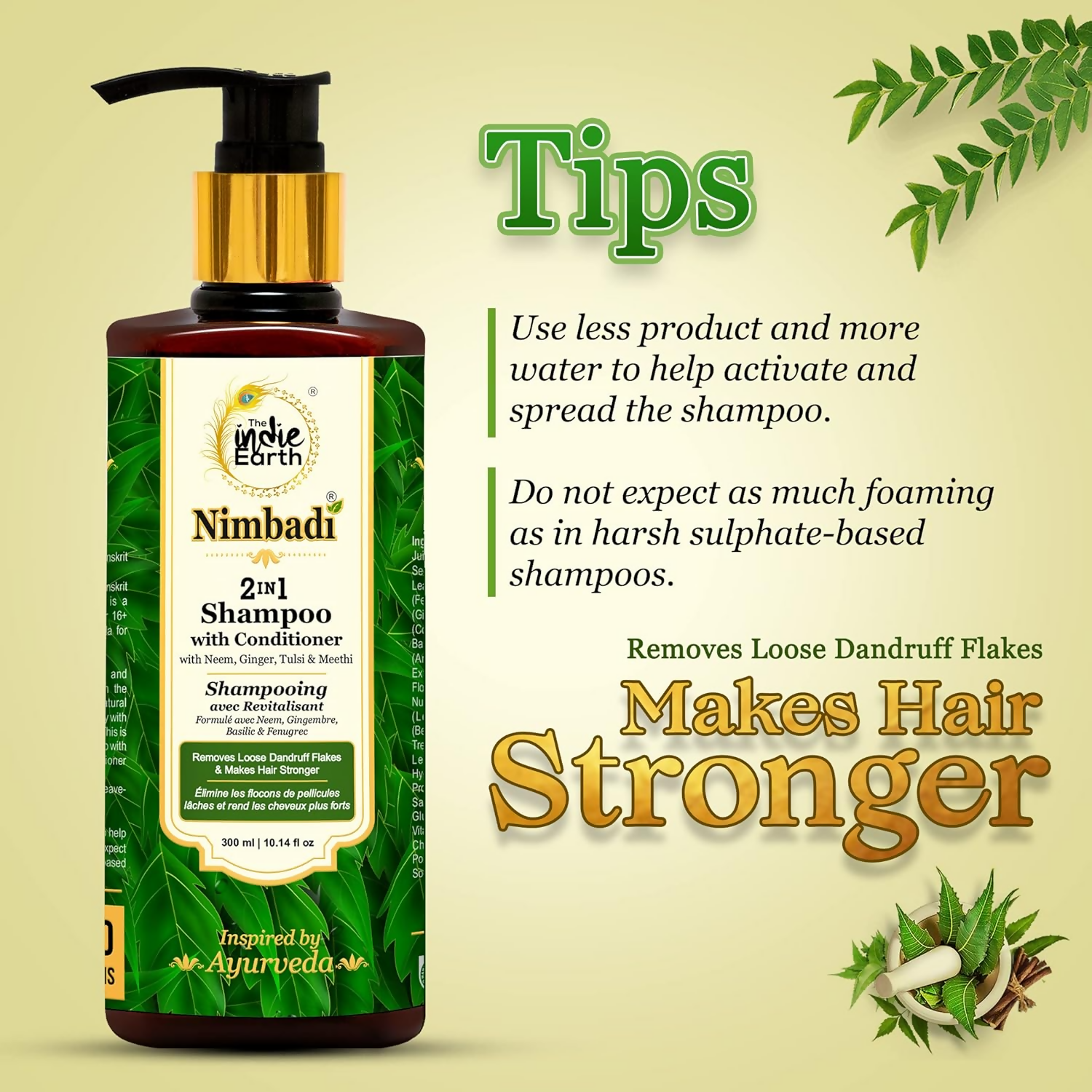 The Indie Earth Nimbadi 2-in-1 Shampoo with Conditioner for Healthy Hairs  Grab2Buy The Indie Earth Grab2Buy