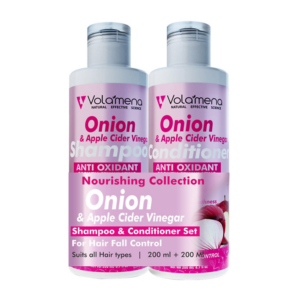 Volamena Onion Apple Cider Vinegar Shampoo And Conditioner  Grab2Buy Volamena Grab2Buy