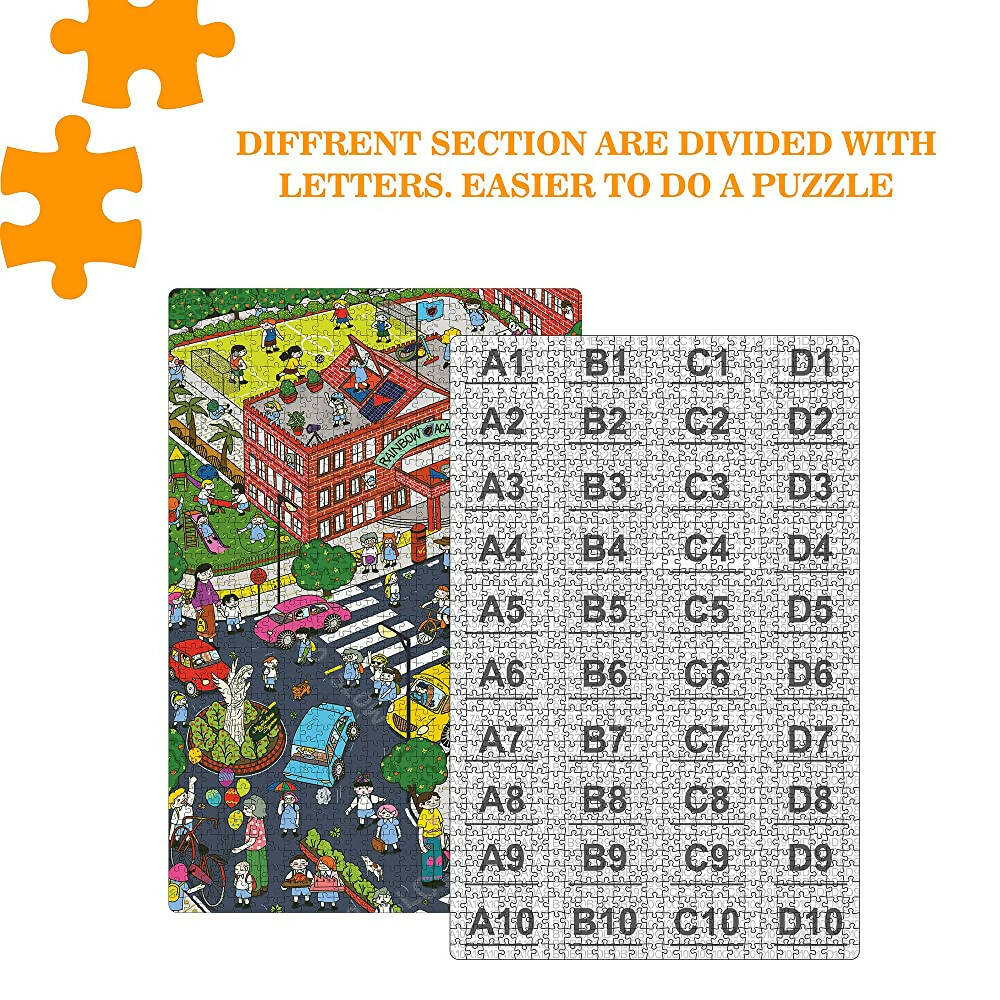 Webby Wooden After School Illustration Jigsaw Puzzle-1000 Pcs  Grab2Buy Webby Grab2Buy