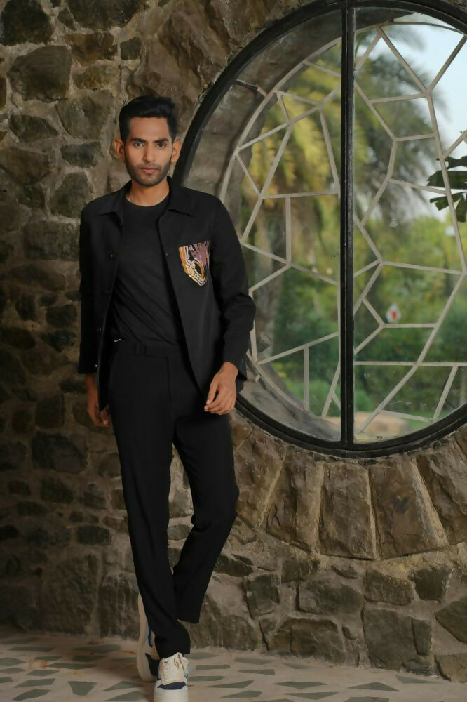 Stirrup Black Shacket by Hilo Design