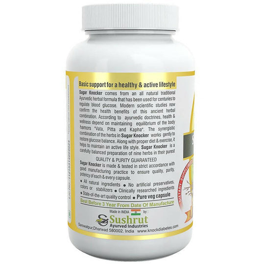 Sushrut Ayurved Good Health Sugar Knocker Veg Capsules - Grab2buy