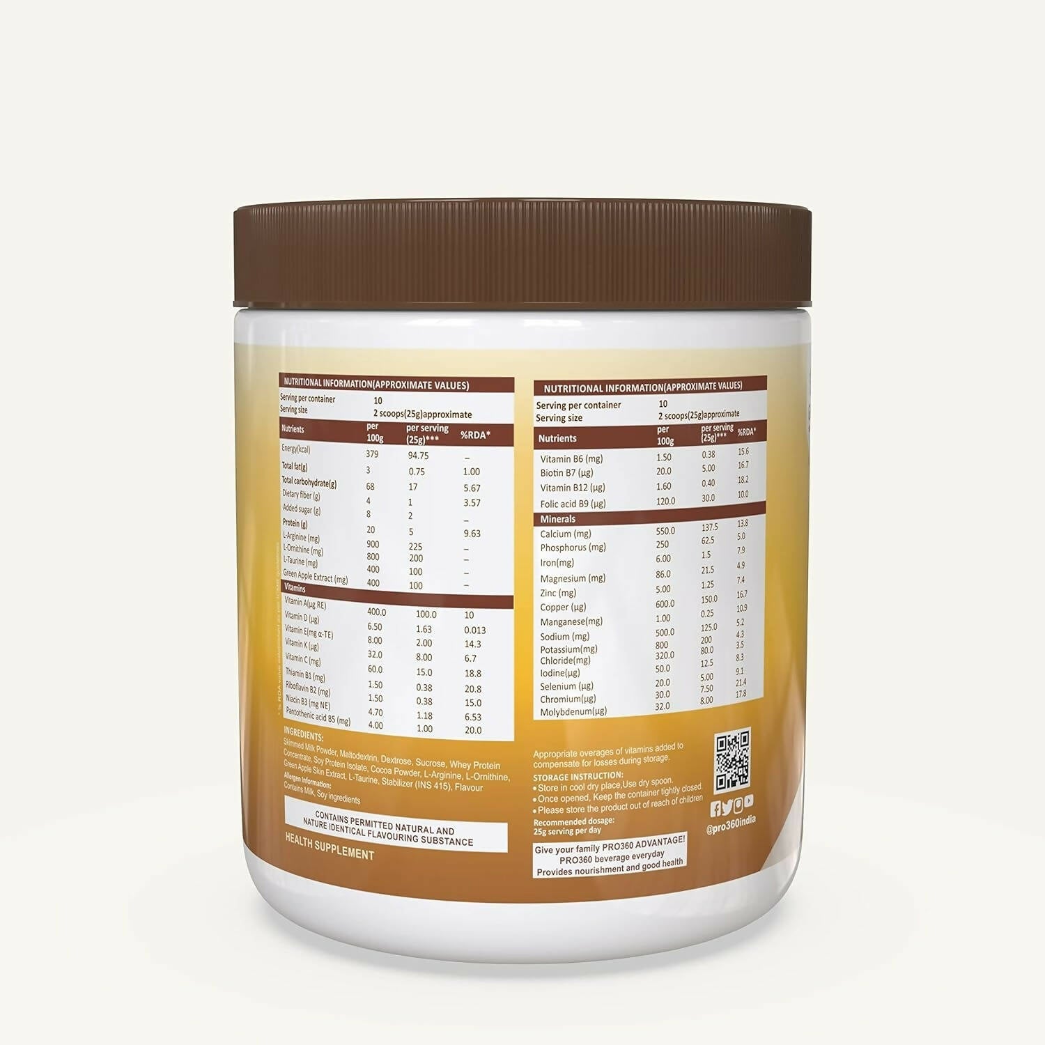Pro360 Hair Grow Nutritional Protein Supplement Powder 