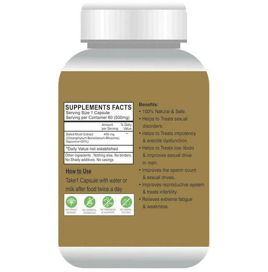 Globyherbs Safed Musli Capsules - Grab2buy