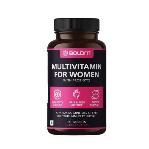 Boldfit Multivitamin for Women with Probiotics Tablets 