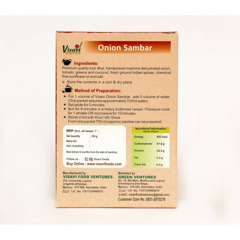 Visavi Onion Sambar 