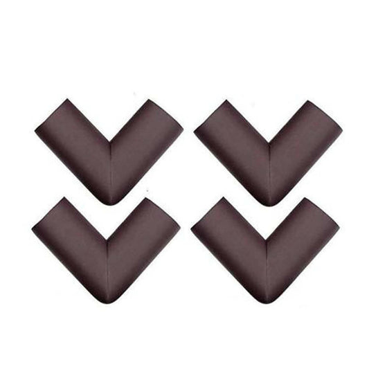 Safe-O-Kid Set of 12 Corner U Shaped Corner Guards for Kids safety- Brown-Large