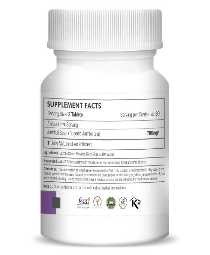 H&C Herbal Jambul Seed Tablets 