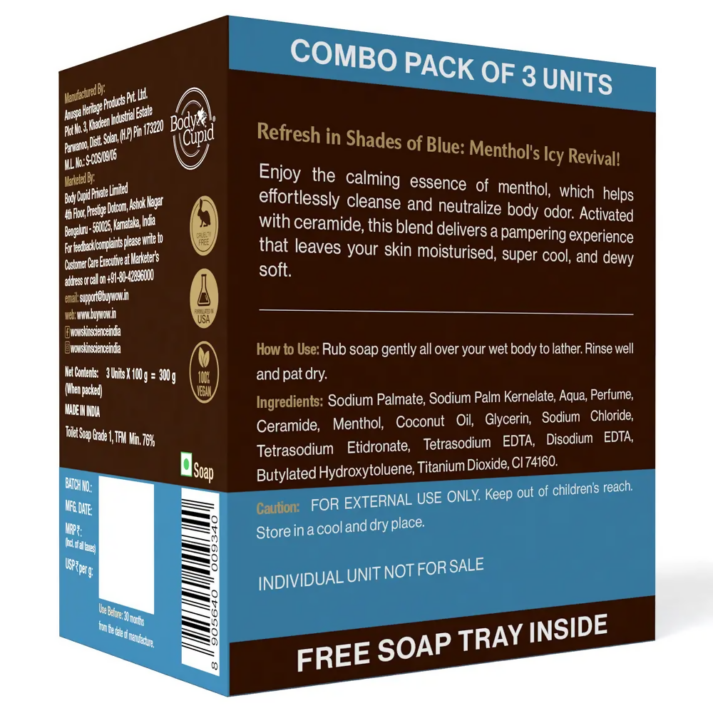 Wow Skin Science Wild Aqua & Ceramide Moisturizing Soap – Cooling, Hydrating & Skin Nourishing for All Skin Types  Grab2Buy Wow Skin Science Grab2Buy