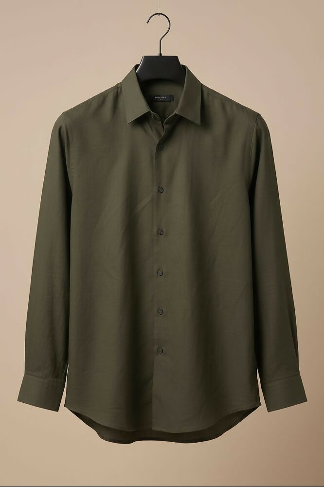 Forest — Green Cotton Shirt by Hilo Design