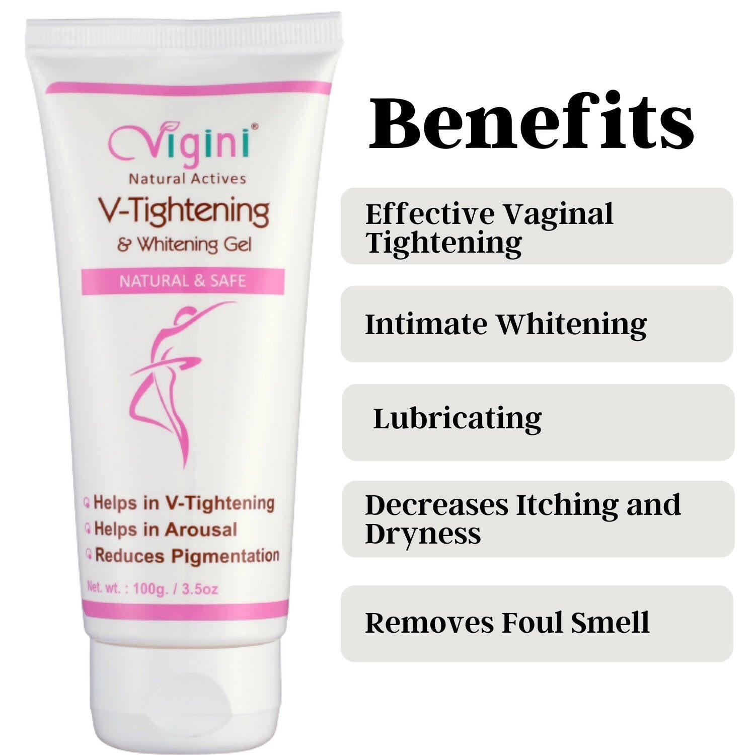 Vigini Natural Actives Vaginal V-Tightening Whitening Vagina Tight Moisturizer Lubricant Cream Gel  Grab2Buy Vigini Grab2Buy