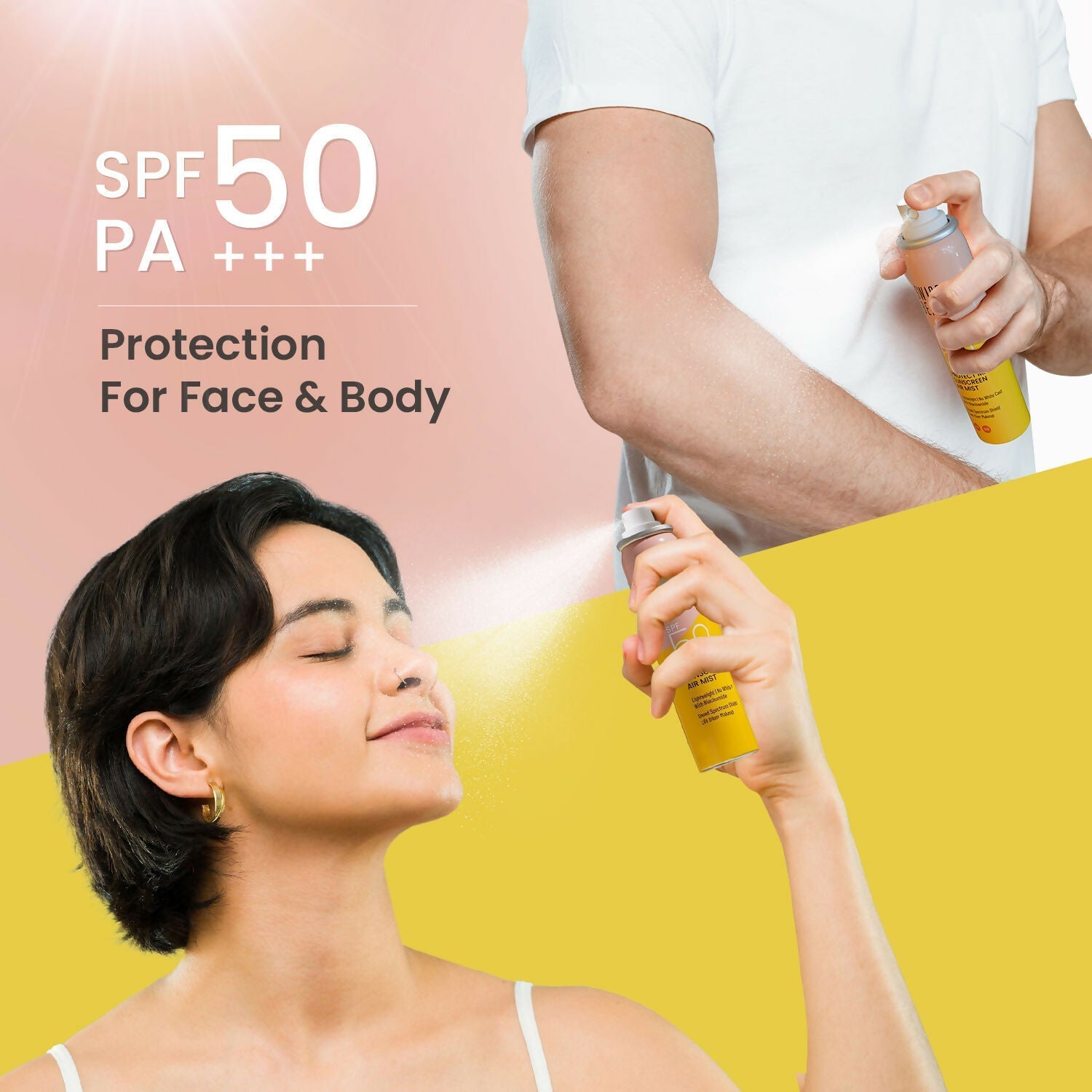 Swiss Beauty Protect Maxx Sunscreen Air Mist With SPF 50 PA+++ 