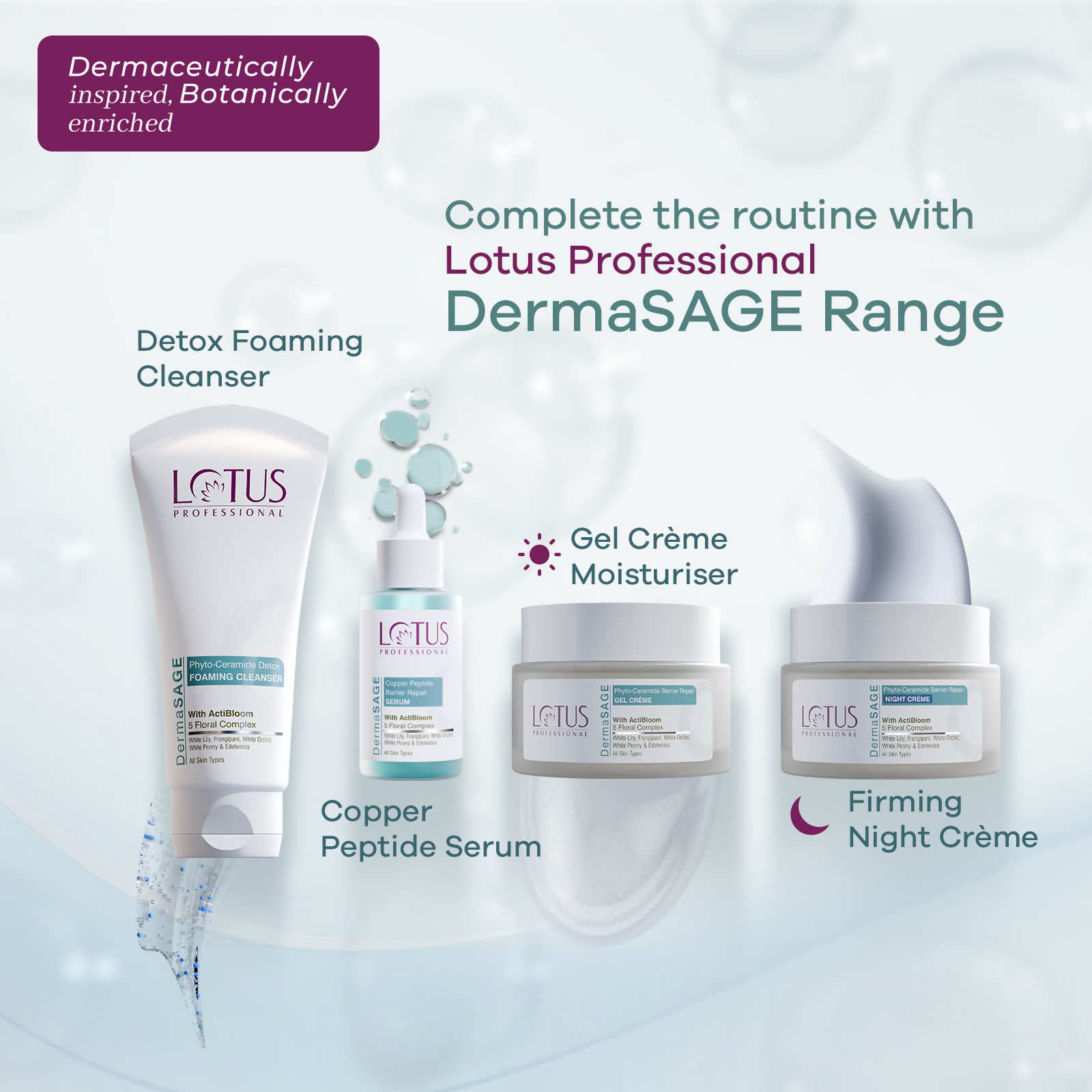 Lotus Professional Dermasage Phyto Ceramide Detox Foaming Cleanser