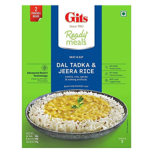 Gits Ready Meals Heat & Eat Dal Tadka & Jeera Rice